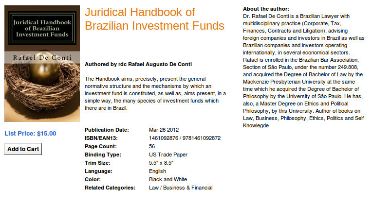 Juridical Handbook of Brazilian Investment Funds